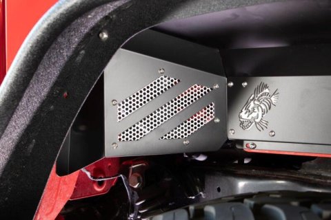Fishbone Offroad 2020+ JT Gladiator Rear - Black Aluminum Inner Fenders thumbnail 4