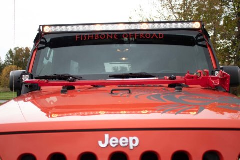 Fishbone Offroad Hood Mounted Hi-Lift Jack Mount JK/JL/JT thumbnail 2
