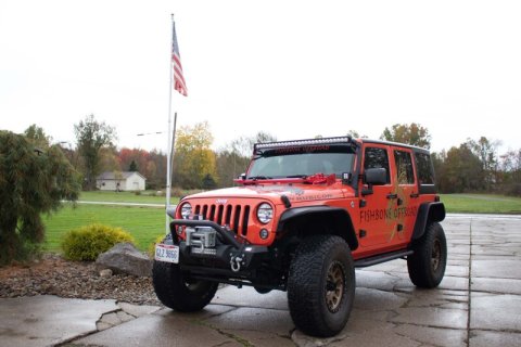 Fishbone Offroad Hood Mounted Hi-Lift Jack Mount JK/JL/JT thumbnail 5
