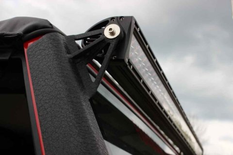 Fishbone Offroad 97-06 Jeep Wrangler TJ 52In Light Bar Bracket - Black Textured Powdercoat thumbnail 4