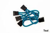 Fishbone Offroad Paracord Zipper Pulls 5 Pcs Teal thumbnail 1