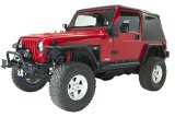 Fishbone Offroad 97-06 Jeep Wrangler TJ Steel Rock Slider - Black Textured Powdercoat thumbnail 3