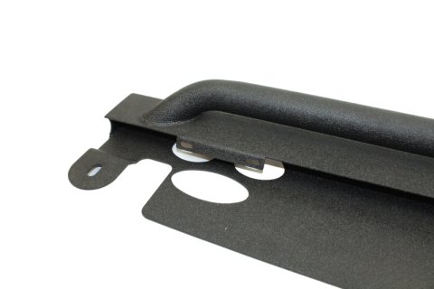 Fishbone Offroad 07-18 Jeep Wrangler JK 2 Door Rubicon Steel Rock Slider - Black Textured Powdercoat thumbnail 3