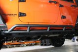 Fishbone Offroad 07-18 Jeep JK 4 Door Wrangler JK Steel Rock Sliders - Blk Textured Powdercoat thumbnail 5