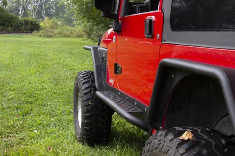 Fishbone Offroad Jeep LJ Rock Slider W/Tube Step - Black Powdercoat thumbnail 8