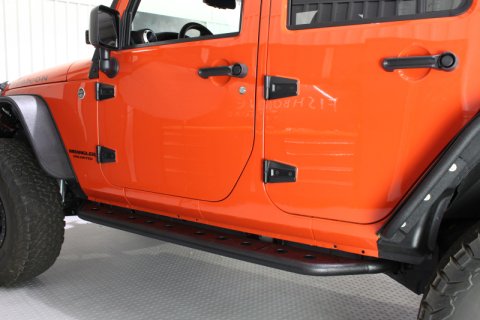 Fishbone Offroad 07-18 Jeep Wrangler JK 4 Door Steel Side Steps - Black Textured Powdercoat thumbnail 5