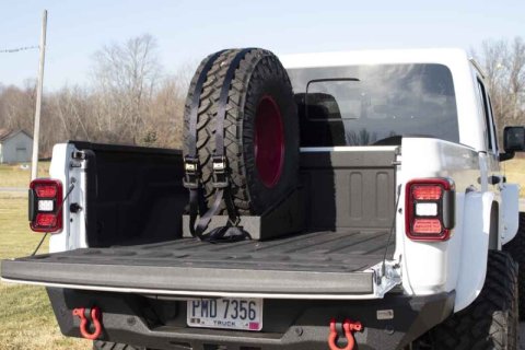 Fishbone Offroad Bed Mounted Spare Tire Mount thumbnail 4