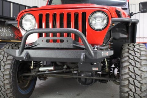 Fishbone Offroad 97-06 Jeep Wrangler TJ Steering Box Skid Plate - Black Textured Powdercoat thumbnail 7