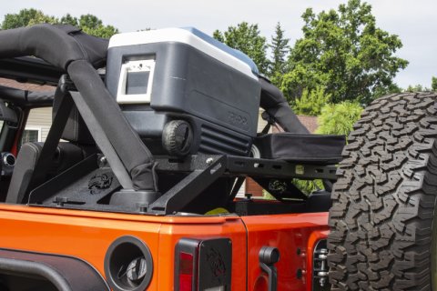 Fishbone Offroad 07-18 Jeep Wrangler JK 4 Door Fishbone Offroad Interior Storage Rack thumbnail 4