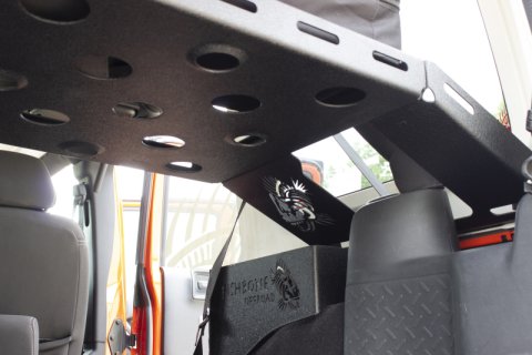 Fishbone Offroad 07-18 Jeep Wrangler JK 4 Door Fishbone Offroad Interior Storage Rack thumbnail 7