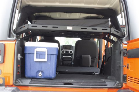 Fishbone Offroad 07-18 Jeep Wrangler JK 4 Door Fishbone Offroad Interior Storage Rack thumbnail 8