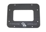 Fishbone Offroad 07-18 Jeep Wrangler JK Aluminum Tailgate Plate - Black Textured Powdercoat thumbnail 1