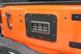 Fishbone Offroad 07-18 Jeep Wrangler JK Aluminum Tailgate Plate - Black Textured Powdercoat thumbnail 4