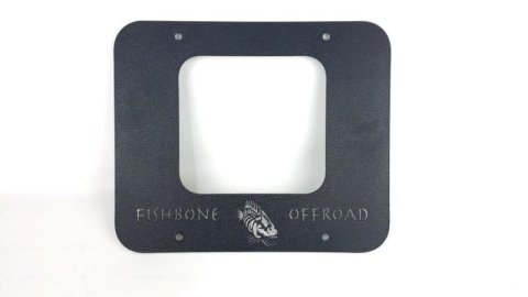 Fishbone Offroad 97-06 Jeep Wrangler TJ Tailgate Plate - Black Textured Powdercoat Aluminum thumbnail 5