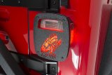Fishbone Offroad Jeep Wrangler CJ YJ TJ Tail Light Covers - Black Textured Powdercoat thumbnail 3