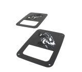 Fishbone Offroad 07-18 Jeep Wrangler JK - Black Textured Powdercoat Tail Light Covers thumbnail 2