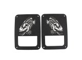 Fishbone Offroad 07-18 Jeep Wrangler JK - Black Textured Powdercoat Tail Light Covers thumbnail 8