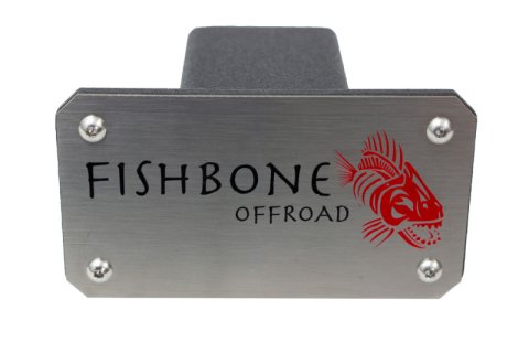 Fishbone Offroad Hitch Cover - 2In Hitch - Black Powdercoated Steel thumbnail 1