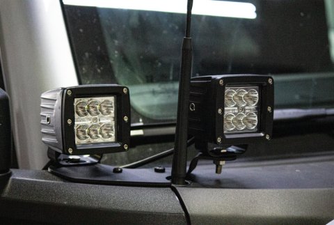 Fishbone Offroad 2021+ Ford Bronco Light Brackets - Black thumbnail 2