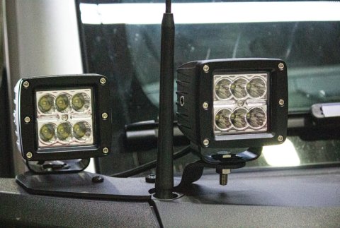 Fishbone Offroad 2021+ Ford Bronco Light Brackets - Black thumbnail 3