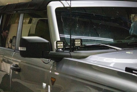 Fishbone Offroad 2021+ Ford Bronco Light Brackets - Black thumbnail 4