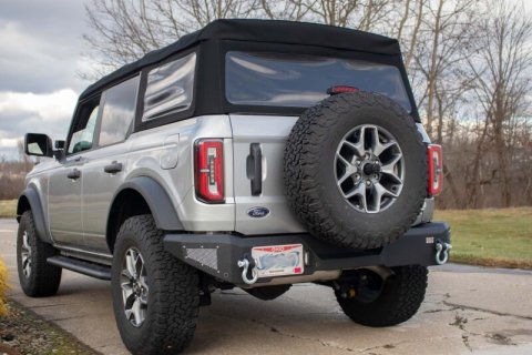 Fishbone Offroad 2021+ Ford Bronco Rear Bumper - Black thumbnail 4