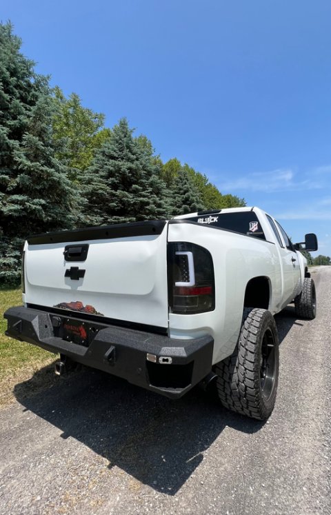 Fishbone Offroad 07-13 Chevy Silverado 1500 Rear Bumper - Black thumbnail 6