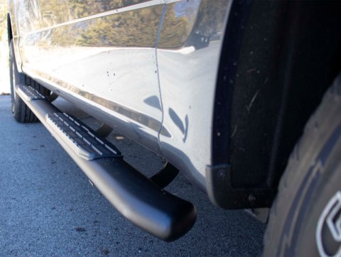 Fishbone Offroad 15-22 Ford F150 Extended Cab Oval Side Steps - Black Textured thumbnail 3