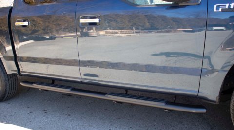 Fishbone Offroad 2015+ Ford F150 Super Crew Cab Oval Side Steps - Black Textured thumbnail 5