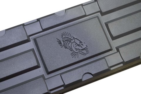 Fishbone Offroad 07-18 Chevrolet Silverado 1500/2500/3500 Crew Cab Oval Side Steps - Black Textured thumbnail 4