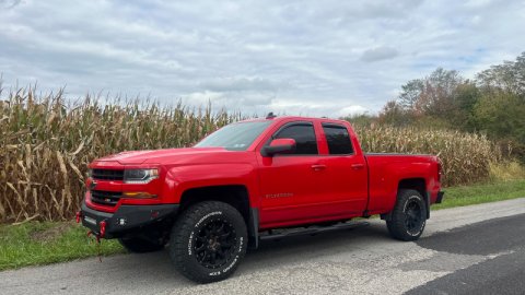 Fishbone Offroad 07-18 Chevrolet Silverado 1500/2500/3500 Double Cab Oval Side Steps -Black Textured thumbnail 7