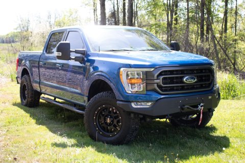 Fishbone Offroad 2021+ F150 Pelican Winch Plate Only (Fits FB22366) - Black Texture thumbnail 1