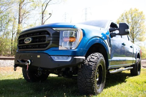 Fishbone Offroad 2021+ F150 Pelican Winch Plate Only (Fits FB22366) - Black Texture thumbnail 2