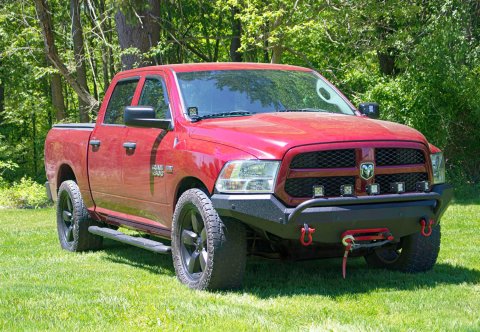 Fishbone Offroad 2009+ Ram 1500 Classic Anglerfish Front Bumper - Black Texture thumbnail 2