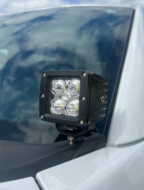 Fishbone Offroad 2015+ Ford F150 / 2017+ Raptor Pod Light Bracket - Black thumbnail 7