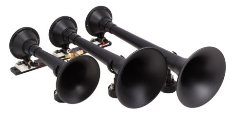 Kleinn Black Triple Horn/ 18.25In/ 14.75In/10In - XCR2.0 Coated Spun Steel thumbnail 4