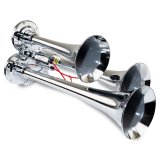 Kleinn Chrome Triple Horn/ 12.5In/10In/7.5In - Chrome-Plated Zinc Alloy thumbnail 3
