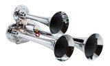 Kleinn Chrome Triple Horn/ 12.5In/10In/7.5In - Chrome-Plated Zinc Alloy thumbnail 4