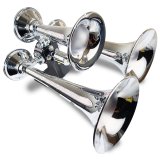 Kleinn Chrome Triple Horn/ 13.5In/11.75In/8.5In - Chrome-Plated Spun Copper thumbnail 3