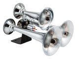 Kleinn Chrome Triple Horn/ 13.5In/11.75In/8.5In- Chrome-Plated High Impact ABS thumbnail 1