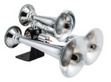 Kleinn Chrome Triple Horn/ 13.5In/11.75In/8.5In- Chrome-Plated High Impact ABS thumbnail 4