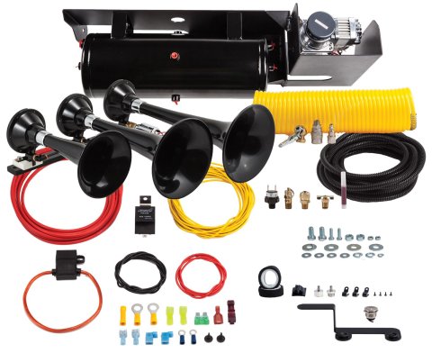 Kleinn 11-16 Ford F-250/ F-350 Onboard Air System w/ Model 230 Horns thumbnail 1