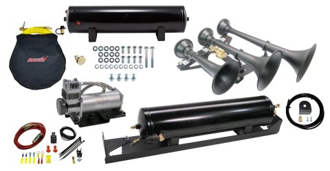 Kleinn 17-26 Ford F-250/ F-350 Onboard Air System w/ Model 730 Horns Spare Tire Location