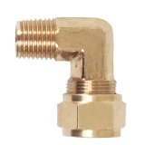 Kleinn 1/4In OD Tubing 1/4In M NPT Elbow Compression Fitting thumbnail 5