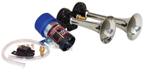 Kleinn Chrome Direct Drive Dual Horn/ 6.5In/4.5In - Chrome-Plated Zinc Alloy thumbnail 1