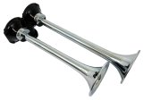 Kleinn Chrome Roof Mount Dual Horn/ 13.5In/11.5In - Chrome-Plated Spun Copper thumbnail 1