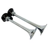 Kleinn Chrome Roof Mount Dual Horn/ 13.5In/11.5In - Chrome-Plated Spun Copper thumbnail 2