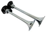 Kleinn Chrome Roof Mount Dual Horn/ 13.5In/11.5In - Chrome-Plated Spun Copper thumbnail 3