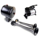 Kleinn Dual Black Horn Kit w/ 120 PSI Air Compressor / 0.5 gal Air Tank thumbnail 3