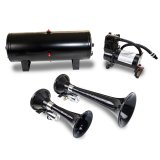 Kleinn Dual Black Horn Kit w/ 150 PSI Air Compressor / 1.5 gal Air Tank thumbnail 3